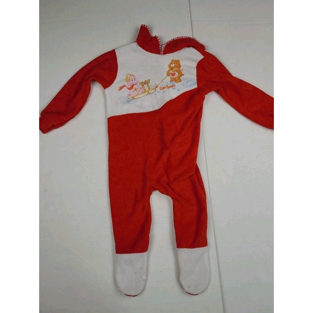 Vintage Care Bears Pajamas 9-12 Months One Piece‎ Footed American Greeting Corp.